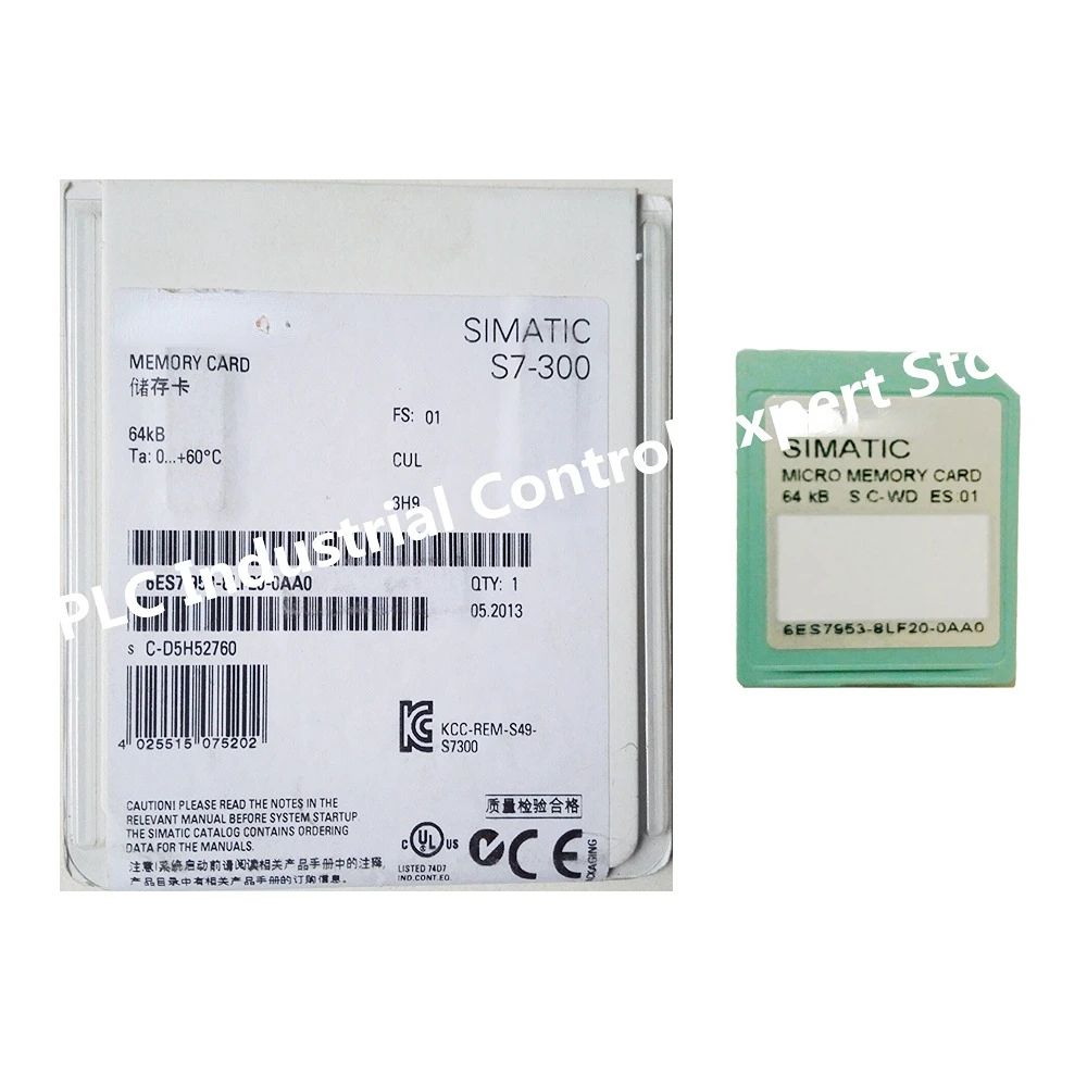 Imagem -03 - Cartão de Programa Simatic s7 Micro Memory Card 6es79538lf200aa0 6es7 9539lf20-0aa0s7300 Cartão de Memória Cartão Mmc 64k para Siemens