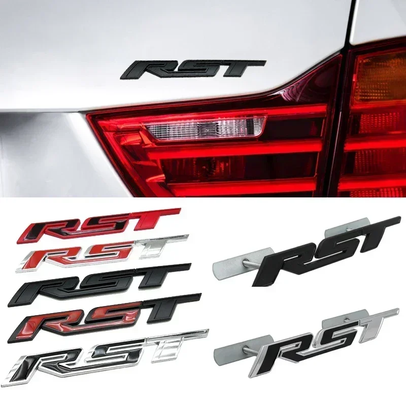 Car Front Grille Emblem Auto Trunk Sticker for Chevrolet RST Logo Camaro Cavalier Onix Cruze Aveo Silverado Spark Orlando Sail