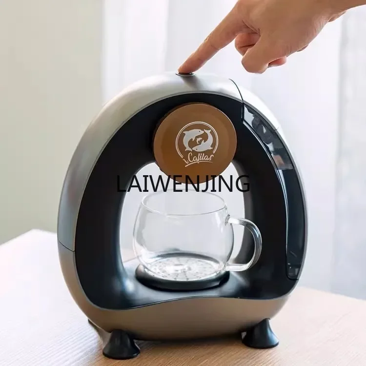 HLZ coffee machine household semi-automatic small one-click office coffee making mini capsule machine