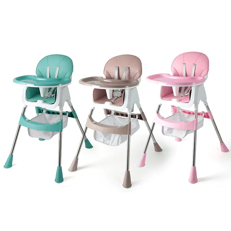 Baby Dining Chair Children Multifunctional Foldable Dining Table And Chair Kid  Portable Feeding Chair