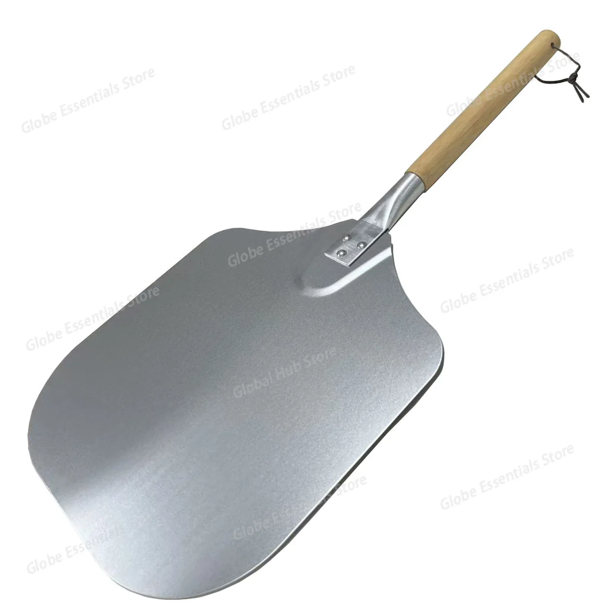 Large Aluminum Pizza Peel, Detachable Handle Spiral Pattern Aluminum Spatula, Cake Transfer Shovel, Baking Tool