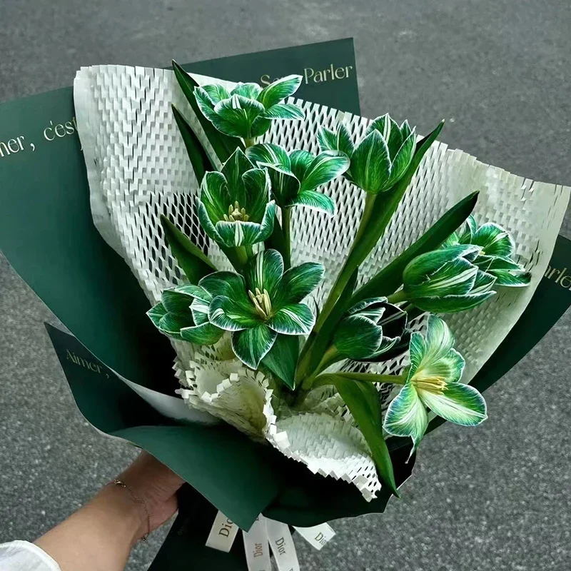 Carta da imballaggio per fiori a nido d'ape, involucro ammortizzante Materiale da imballaggio ecologico Avvolgimento protettivo Ideale per l'imballaggio di regali