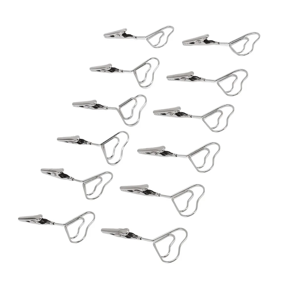 12Pcs Multi Shape Double Headed Memo Clip 70mm Silver Note Clips Multifunctional Wide Application Metal Note Holder Note Holding
