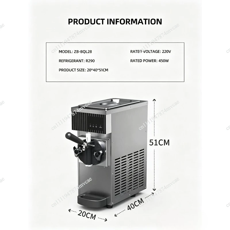 High Efficiency Slushy Machine Summer Ice Cream Machine Desktop Dondurma Yapma Makinası