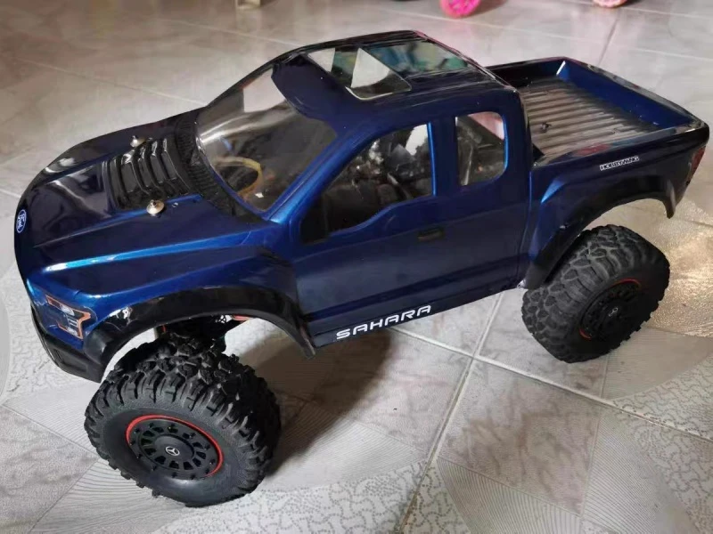 CB025 1/10 nadwozie gąsienicowe Ford Raptor szerokość 210mm dla 313mm rozstaw osi Traxxas trx4 podwozie SCX10 ii 90046 RC4WD TF2 BRX01 część do