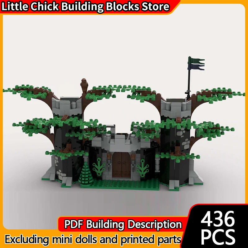 

Medieval Castle Model MOC Building Bricks Forest Outpost Station Modular Technology Children Holiday Gifts Assemble Toys Suit