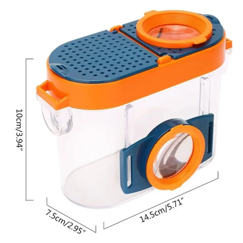 New Insect Observation Box Insect Box with Magnifying Glass New Cicada Shell Crab Small Fish Shrimp and Silkworm Catching Tool