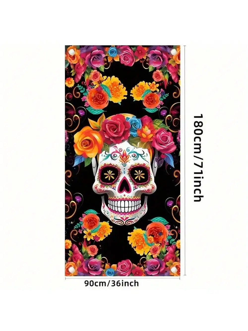 Day of The Dead Photo Booth Party Props Skull Dia De Los Banner Photography Background