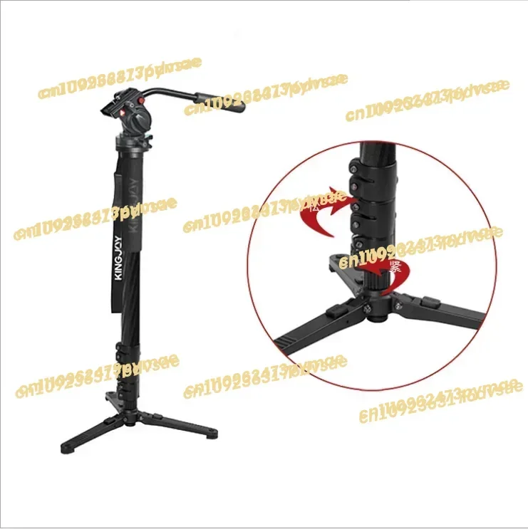 

NEW Waterproof 3 way carbon fiber flip lock monopod selfie stick with 2 way pan head KH-6750