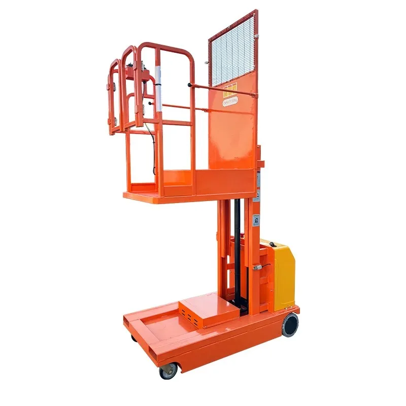 Factory Direct 2026 Semi Electric Lifting Platform 2.7-4.5 Meters Mobile Hydraulic Elevator Indoor Warehouse Picking Machine Sto