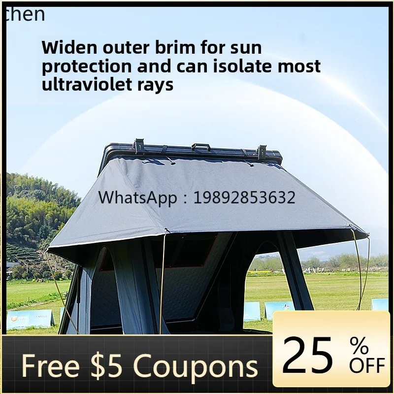 

aluminum alloy hard shell rising roof tent automatic folding off-road pickup truck car tent