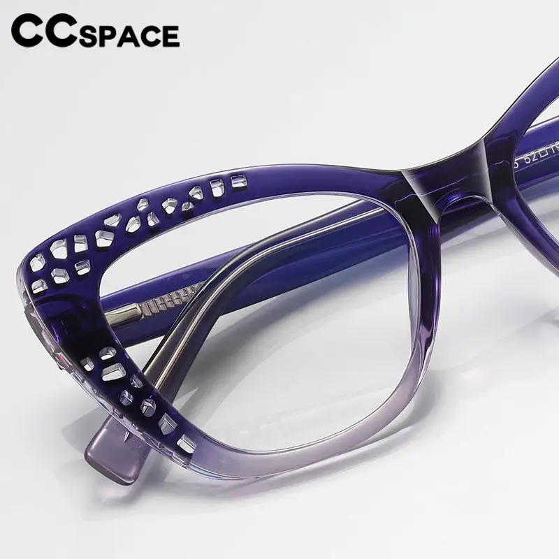 

2024 Trending Blue Light Blocking Women's Glasses Gaming TR90 Gradient eyeglass frame Transparent Fashion Eyewear 56599
