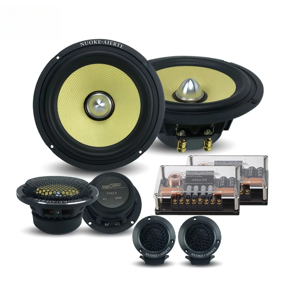 6.5 Inch 3-way Component Car Speaker Speakers Car Audio For Audio Cars Speaker