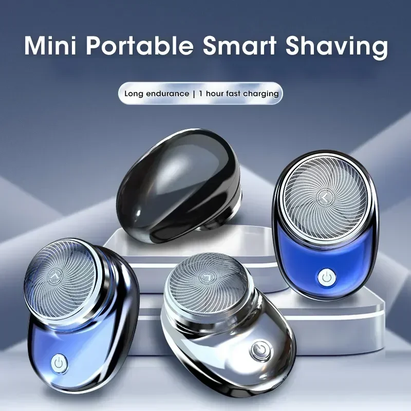 Portable Electric Shaver for Men Razor USB Charging Dry Wet Beard Shave Mini Pocket Shavers Waterproof Razor Travel Onboard