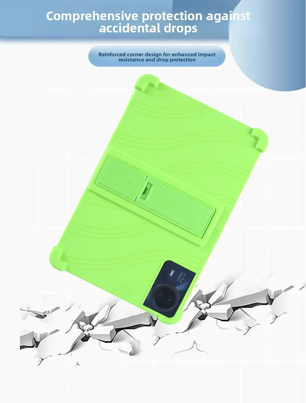 Stoßfeste TPU-Hülle für Teclast T50HD 11 TLA002, vollständig abdeckender Stoßfänger mit Kickstand-Airbag, mehrere Farben – Detail 7