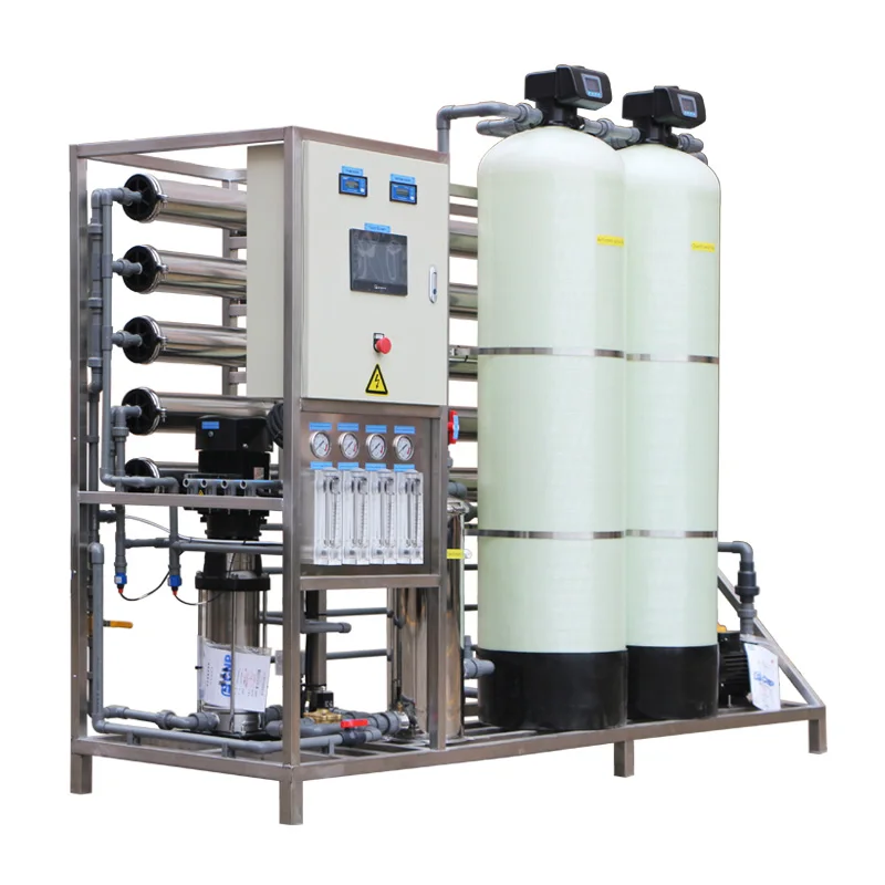 1000LPH RO Water Purification System Automatic PLC Control Water Purifier Industrial Ro System Bore Water Desalination Equipment