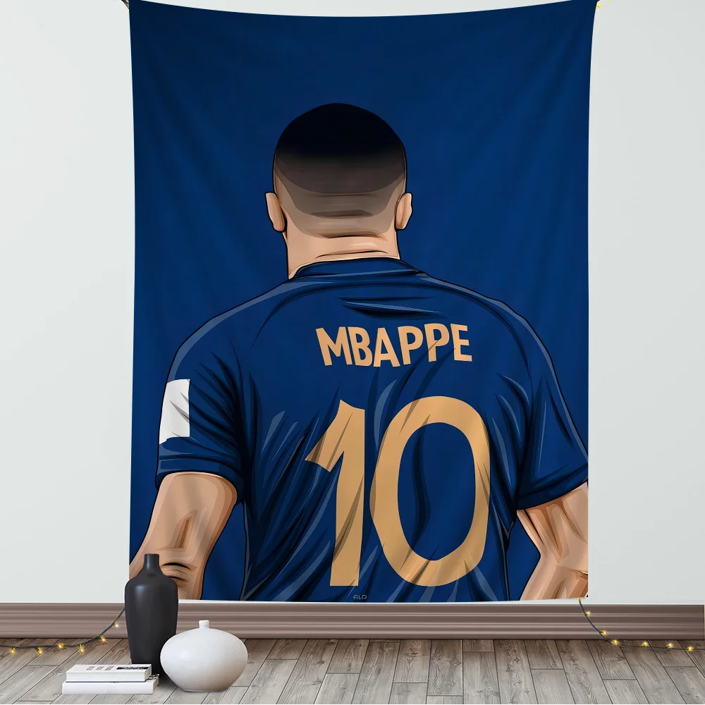 Football Cool-M-Mbappe Superstar Hanging Bohemian Tapestry Hanging Tarot Hippie Wall Rugs Dorm Japanese Tapestry