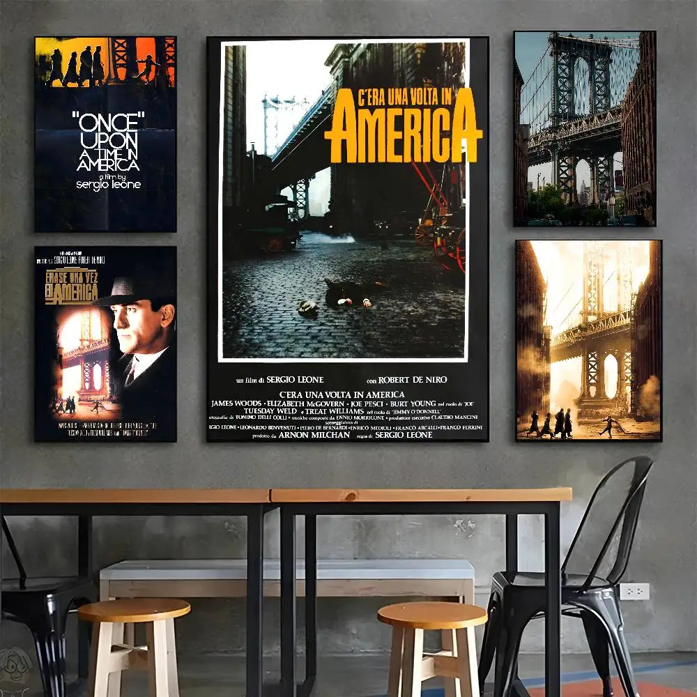 Once Upon A Time In America. Adhesive Wall Art Poster Canvas Bedroom Children, Study Living Room For Home Room Decor