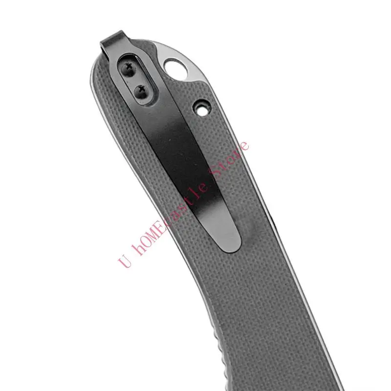 63HF 1Set mit 3pcs Schrauben Messer Edelstahl zurück -Clip -Tasche Taille Klemmfaltmesser DIY Machen Sie Zubehör -Teile