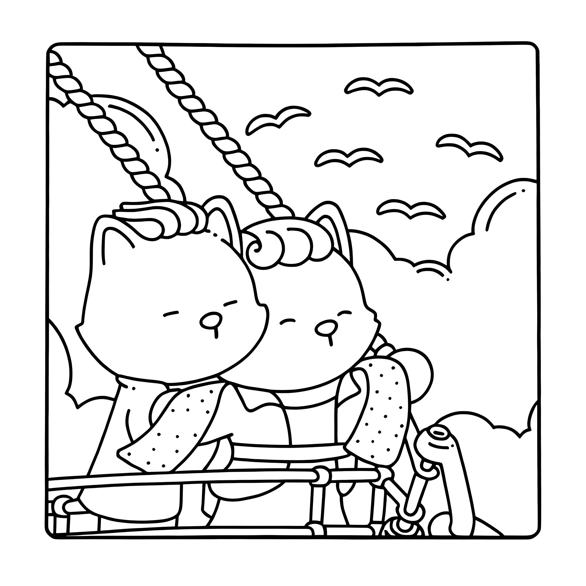 FUZZY MOVIES Bold-easy Patterns Coloring Book for Adults Cute Drawing Book Perfect Gift for Party and Birthday