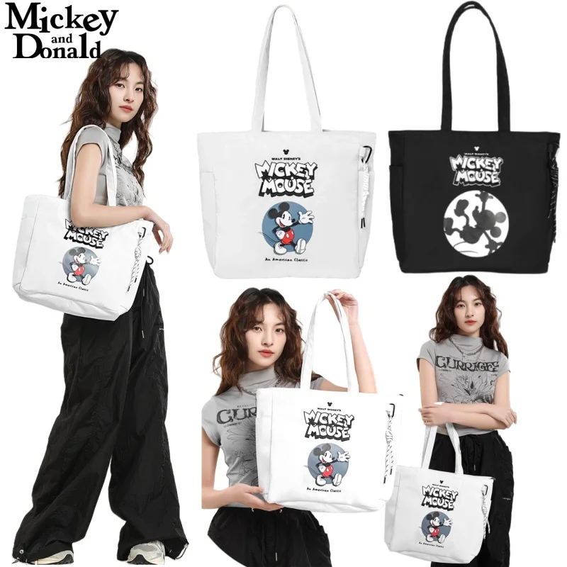 

Donny Duck Shoulder Bag Cartoon Mickey Mouse Tote Bag Large Capacity Portable Storage Holiday Gift Commuting Anime Peripherals
