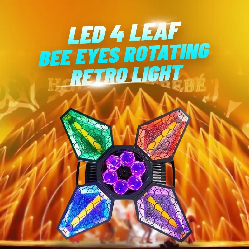 Luz retrô olho de abelha de 4 lâminas – uma luz de atividade de estilo retrô adequada para apresentações e shows