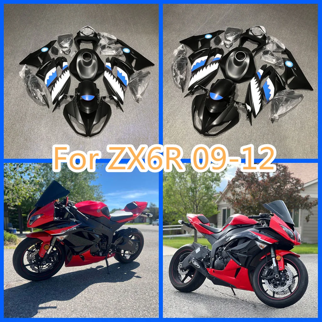 Fit for Kawasaki 2009 2010 2011 2012 ZX-6R 09 10 11 12 ZX6R ABS Fairing Kit Sportbike Body Rebuild Street Bike Bodywork Parts