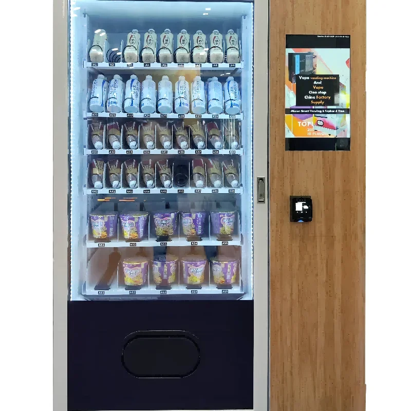 Refrigerated Drink Vending Machines Combo Snack Vending Machine For Foods and Drinks