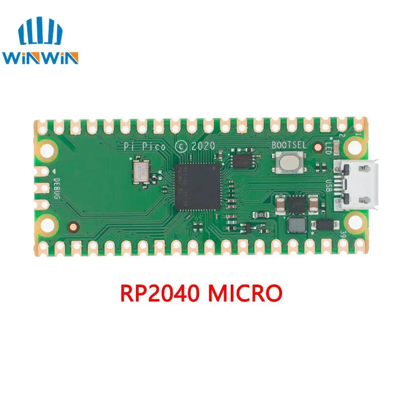 Raspberry Pi Pico Board RP2040 Dual-Core 264KB ARM Low-Power Microcomputers High-Performance Cortex-M0+ Processor