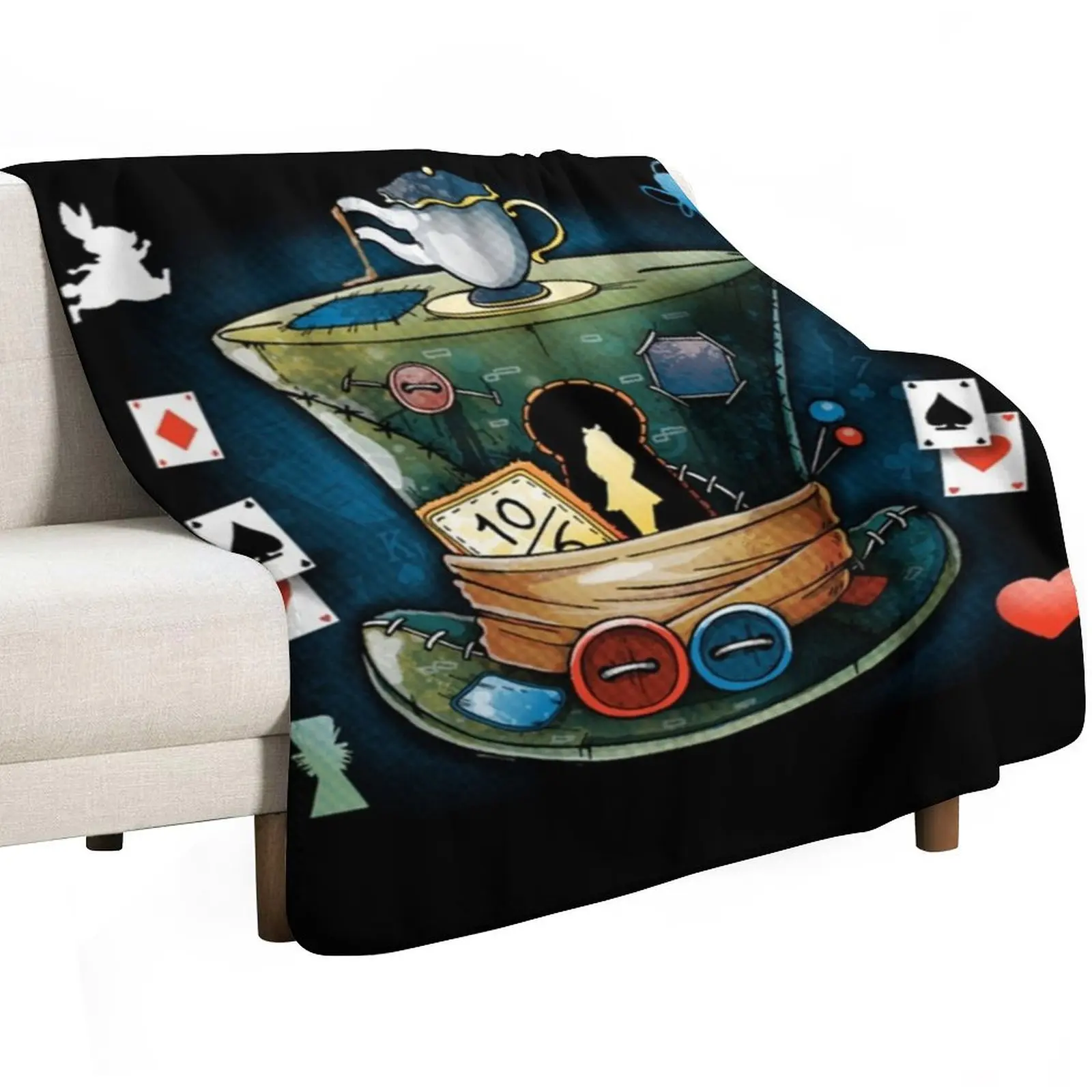Crazy hatter Throw Blanket cosplay anime Giant Sofa Blankets For Baby Comforter bed plaid Cute Blankets
