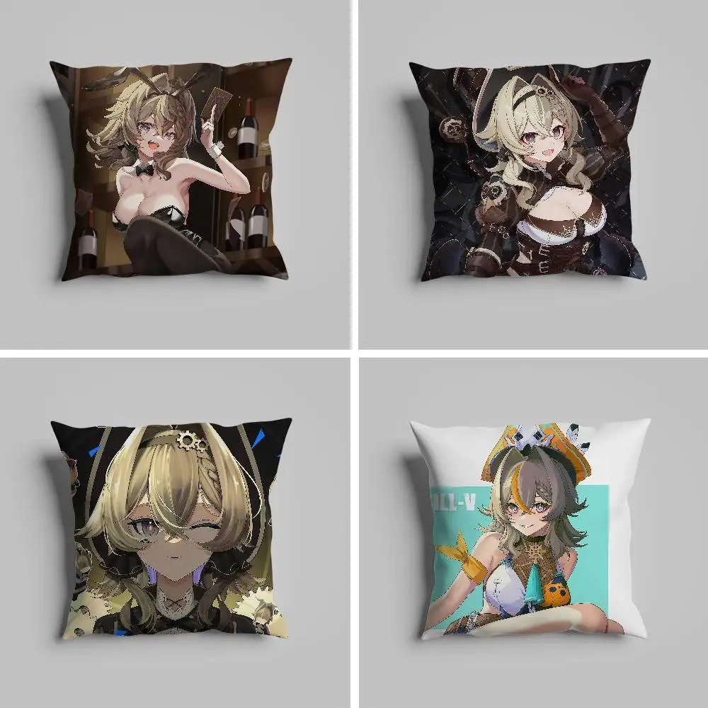 

Vill Honkai Impact Cute Pillow Case Pillowcase For Car Pillows 60x60 Cushions Luxury Double Sided Cover Home And Decoration So