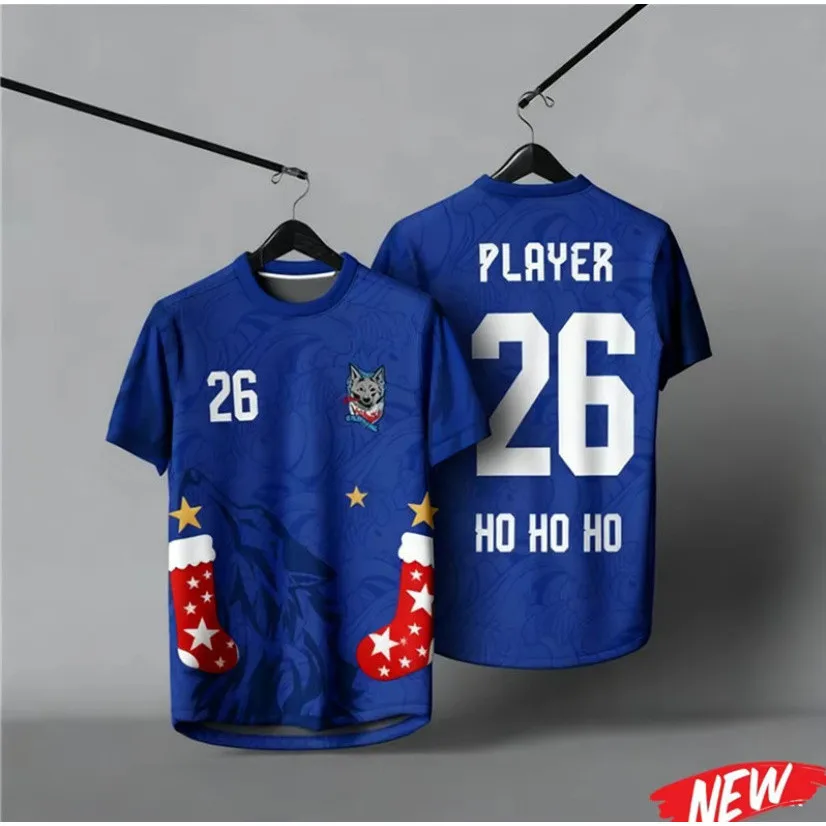Merry Christmas Retro Collar T-Shirt - Perfect for Family Activities 2025