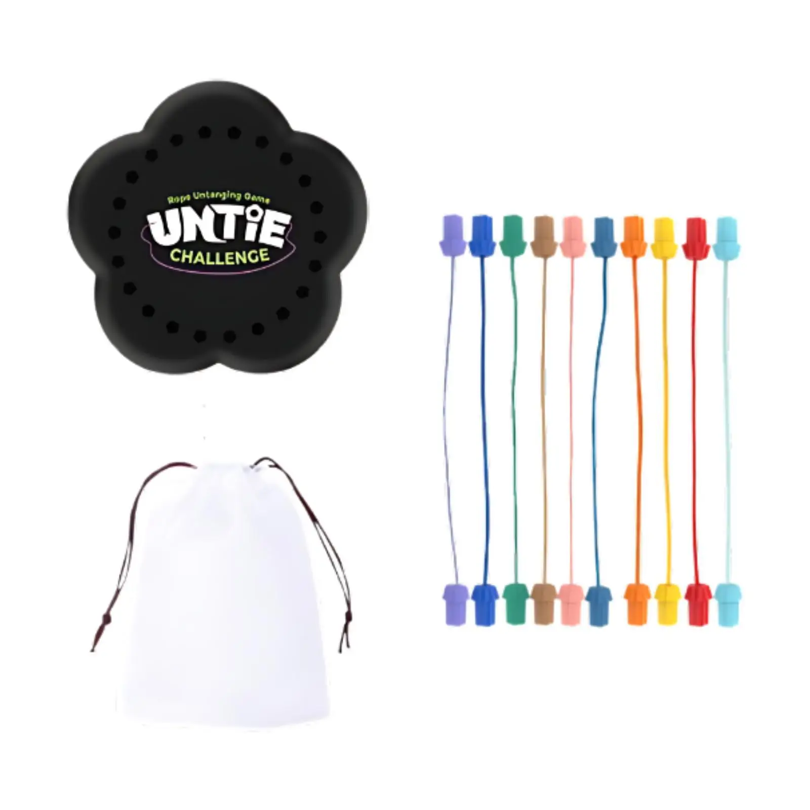 

Веревочная распутывающая игрушка, настольная игра, веревочные узлы, сортировочная игрушка для детей, взрослых