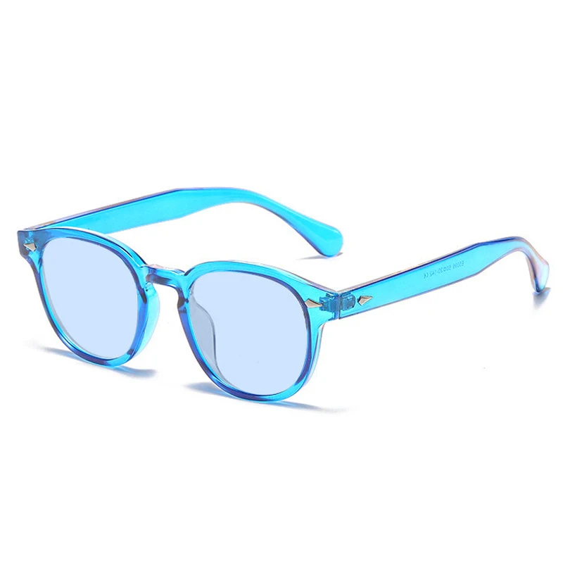JNPCXI Qualitäts-Retro-Rundsonnenbrille für Damen, Modische Nieten-Dekoration, UV400-Schutz, Punk-Leoparden-Sonnenbrille für Herren