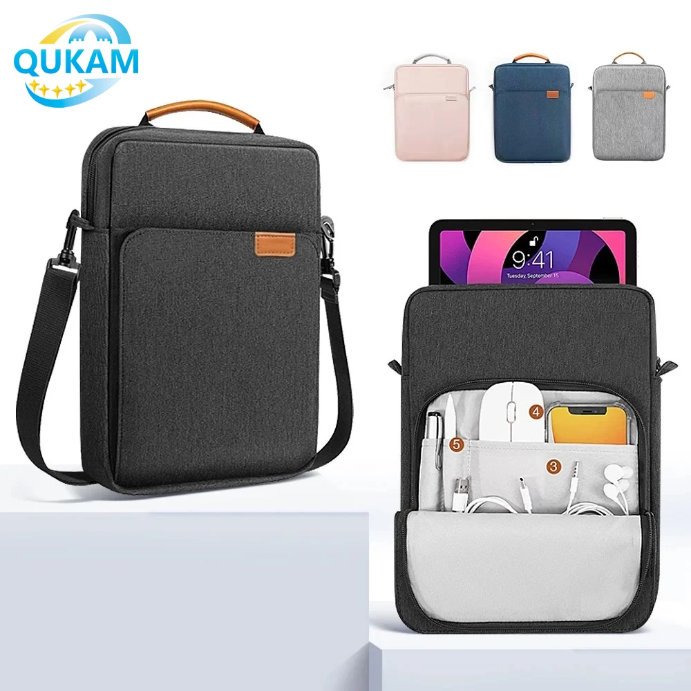 2025 Portable Backpack For 2024 2023 iPad Air Pro Samsung Macbook Xiaomi Pad Tablet Pouch Case For Headphones Mobile Phone Book