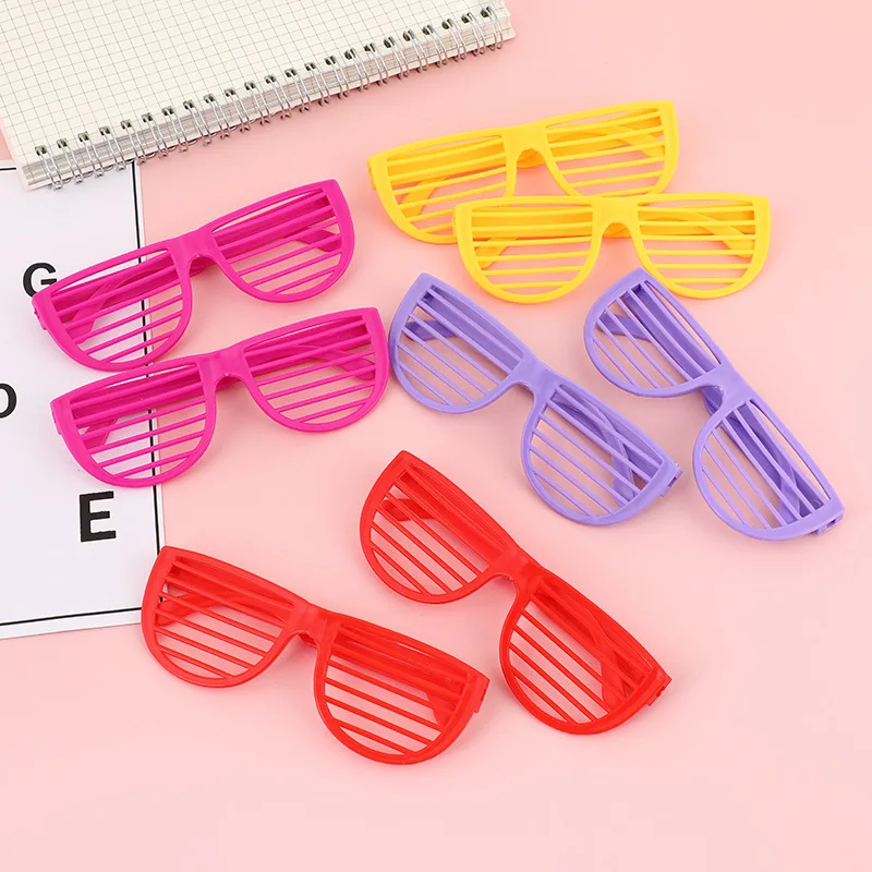 10Pcs/Pack Cute Colorful Shutter Shades Glasses Toys Kids Boy Girls Glasses Makeup Birthday Party Favors Supplies Gifts