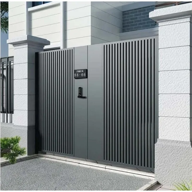 

New Model Powder Coated Black Aluminum Fence Gate Sidewalk Gate Nice Looking Swing Gate for Garden House