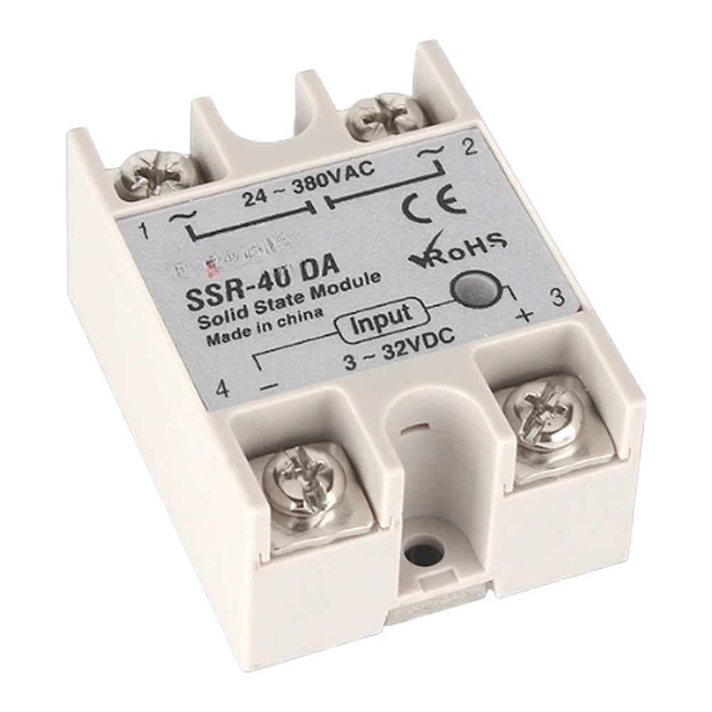 REX-C100 Thermostat Kit Solid State Relay Controller with V*DA Module 100DA Display for m6 Mounting and Heatsink Assembly