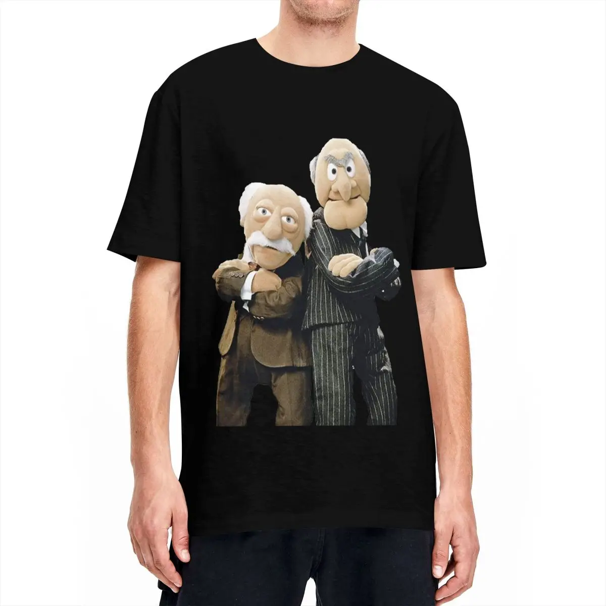 Statler And Waldorf The Muppet Show T Shirt Men Women Cotton Novelty T-Shirts Round Collar Tees Short Sleeve Tops Graphic