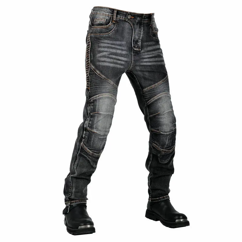 Men Motorcycle Pants Larger Area Aramid Motorcycle Jeans Protective Gear Riding Touring Motorbike Knee Kevlar Trousers Motocross