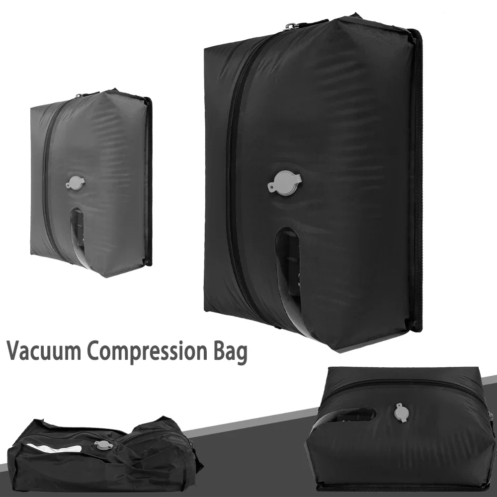 Saco de Compressão a Vácuo de 16L, Impermeável e à Prova de Umidade, Organizador de Roupas Portátil, Saco de Viagem Reutilizável