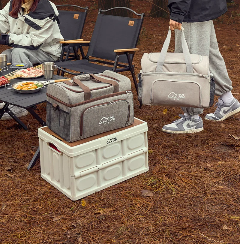 10L 30L Camping Cooler Tote Bag Portable Insulated Cooler Bag Food Drinks Storage Bag for Outdoor Camping Picnic BBQ Travel