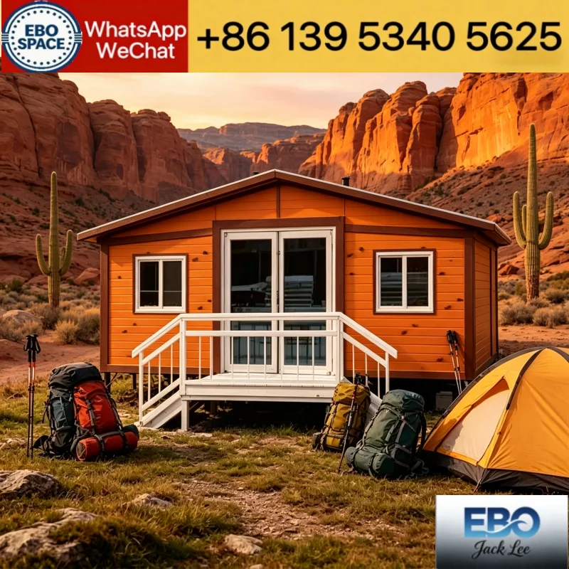 Light Steel Frame Prefabricated Modular Villa Anti Wind Anti Rain Permanent Residential Tiny House For Europe