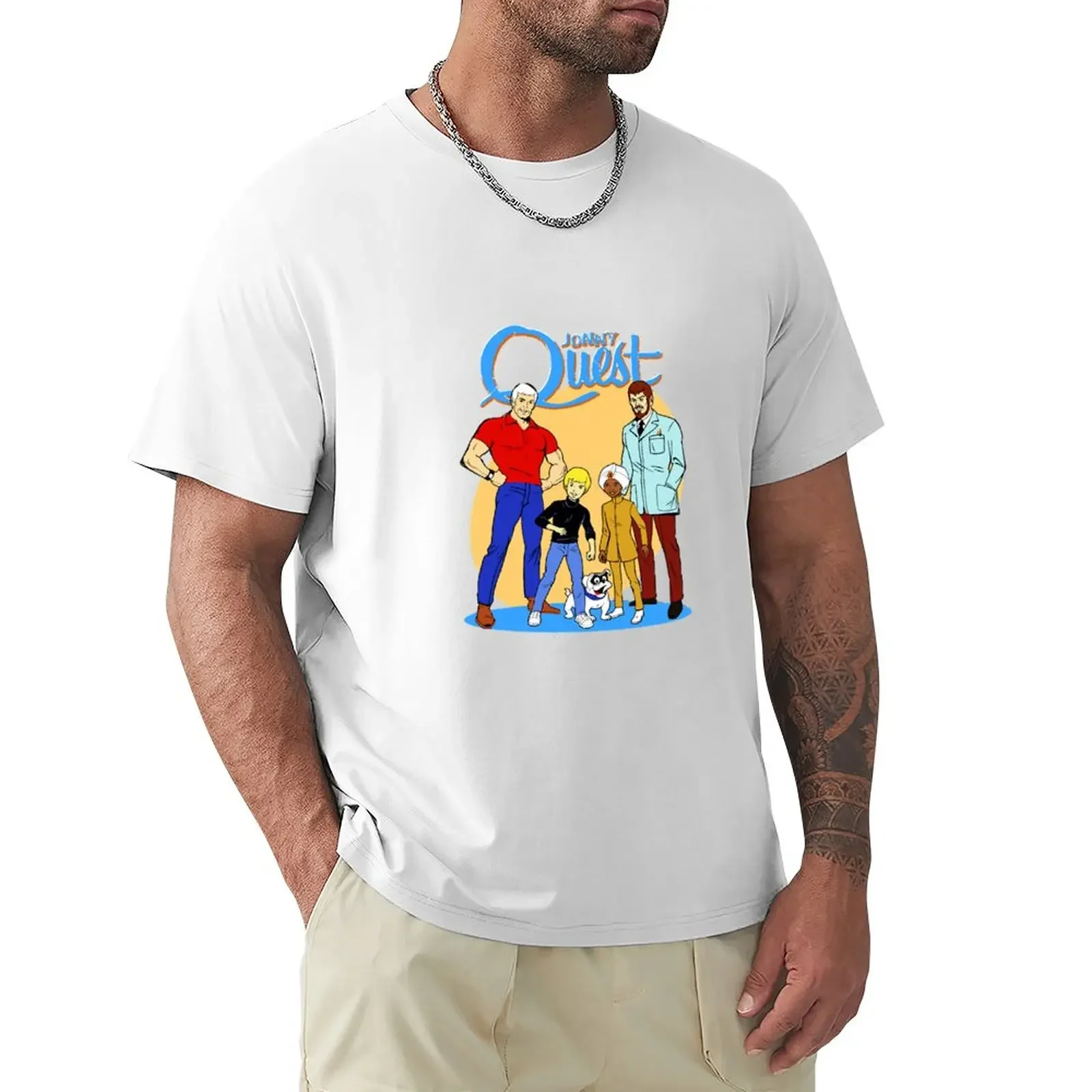 Jonny Quest T-Shirt oversizeds summer top tops boys whites men clothing