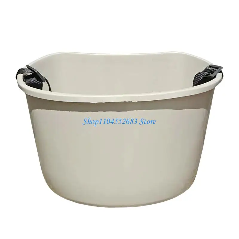 Plastic Utility Pail with Wide Opening for Garden Load Carry and Field Use 