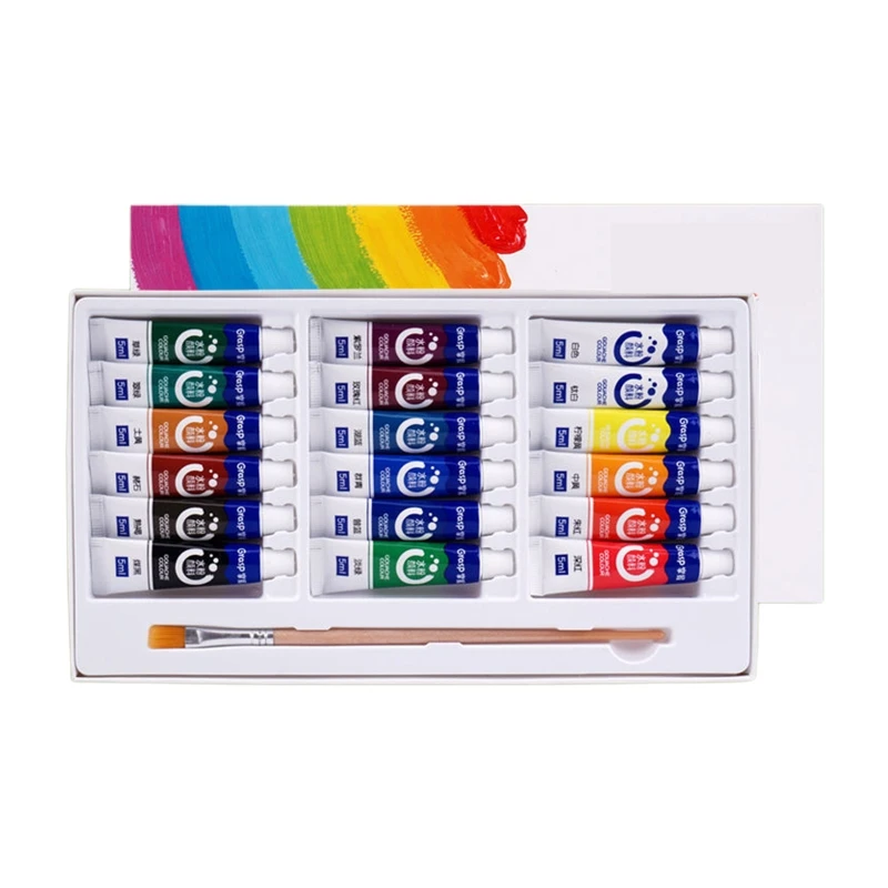 12/18/24/36 Colors Gouache Watercolor Paint Tubes Set Non Toxic Pigments for Professional Artist Kids Art Student