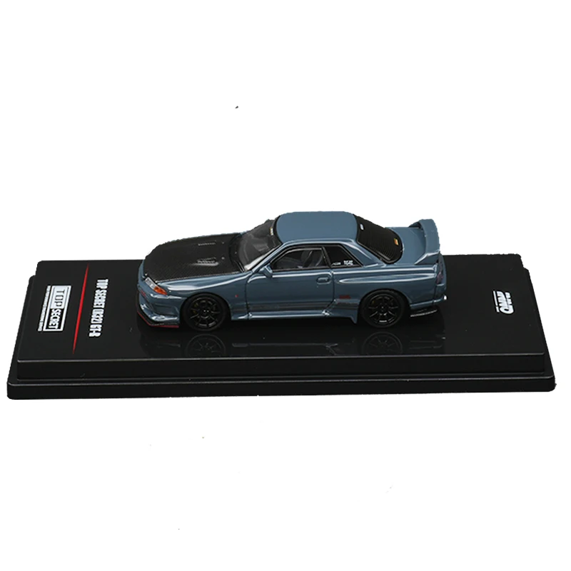 

INNO 1:64 TOP SECRET Nissan Skyline R32 GTR Stealth Grey Коллекция моделей автомобилей Миниатюрные игрушки Литая под давлением диорама
