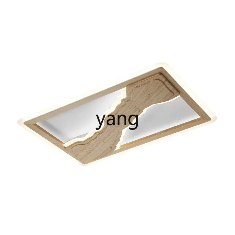 

Yjq Ceiling Lamp Living Room Solid Wood Simplicity Study Zen Log Style Master Bedroom Lamps