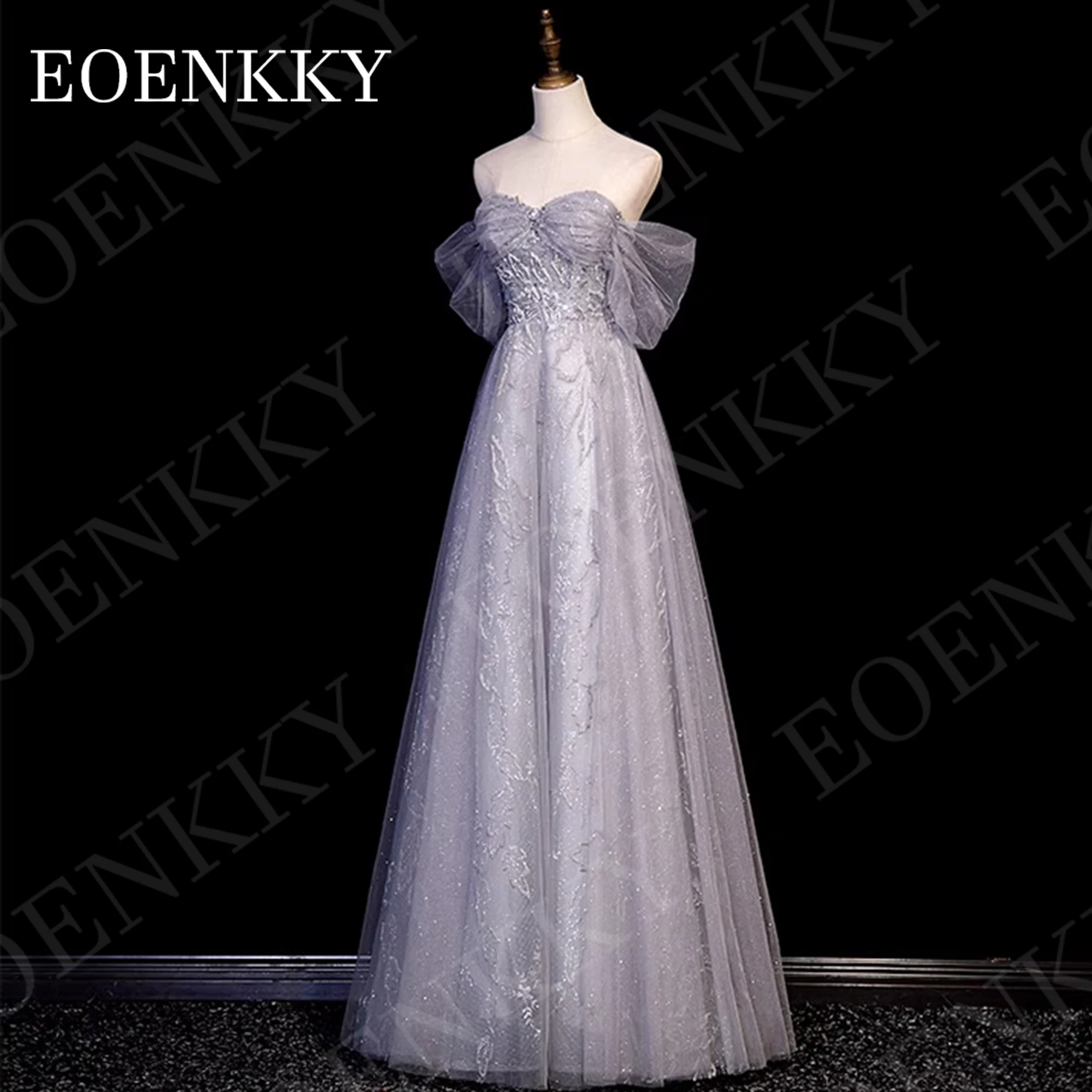 Moderne glänzende Tüll Ballkleid Frauen funkelnden Blumen druck von der Schulter Geburtstags kleider Luxus 2024 Kristall Modernes Glänzendes Tüll Ballkleid Frauen  Sparkly Floral Print Off The Shoulder Geburtstagskleid