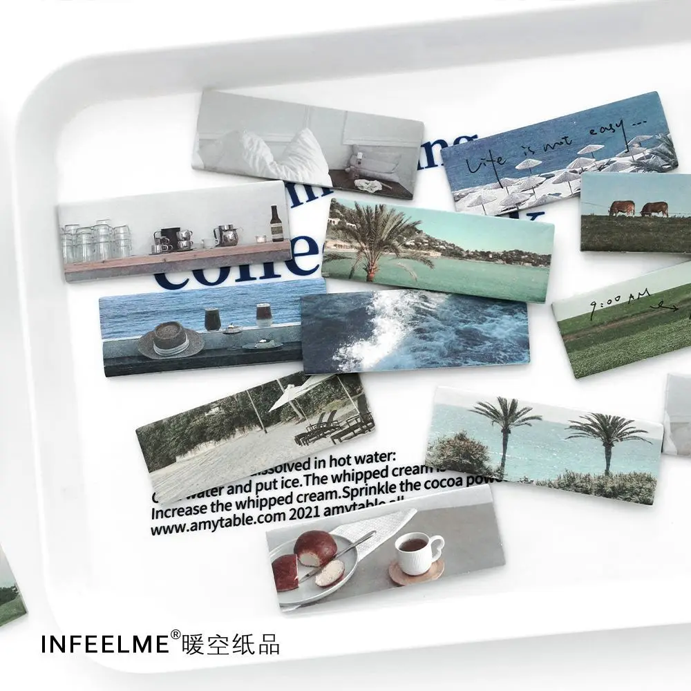 

60pcs/lot Memo Pads Material Paper Slow paced lifestyle Junk Journal Scrapbooking Cards Retro Background Decoration Paper